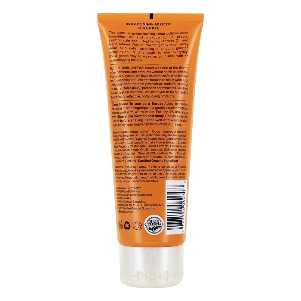 Comprar Scrubble Esfoliante Facial Wash e Scrub Apricot - 4 fl. oz. JASON Natural Products - Imagem 2