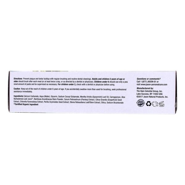 Comprar Sea Fresh Fluoride-Free fortalecimento Dente Pasta Deep Sea Spearmint - 6 oz. JASON Natural Products - Imagem 4