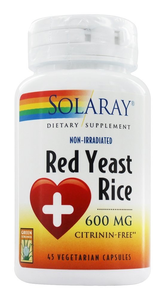 Comprar Arroz de fermento vermelho 600 mg. - Cápsulas vegetarianas 45 Solaray