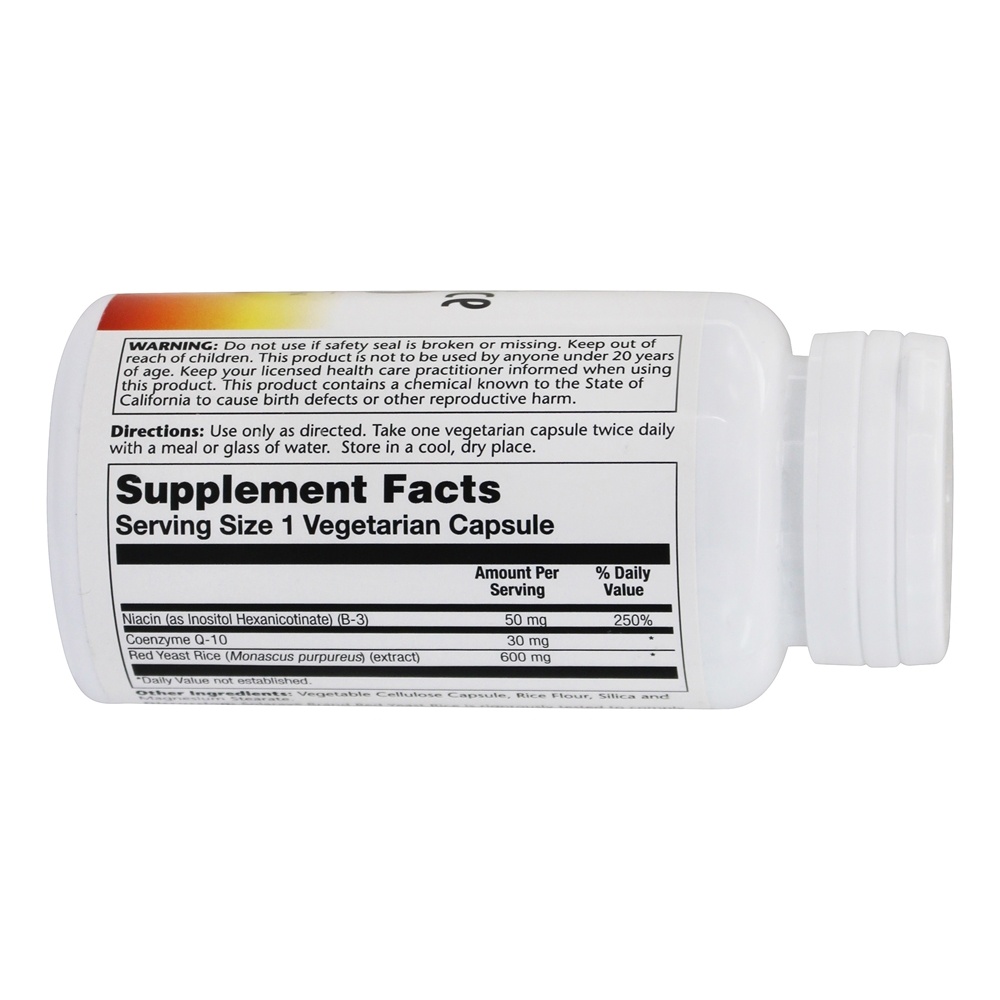 Comprar Arroz Red Yeast Plus CoQ-10 - Cápsulas vegetarianas 60 Solaray - Imagem 2