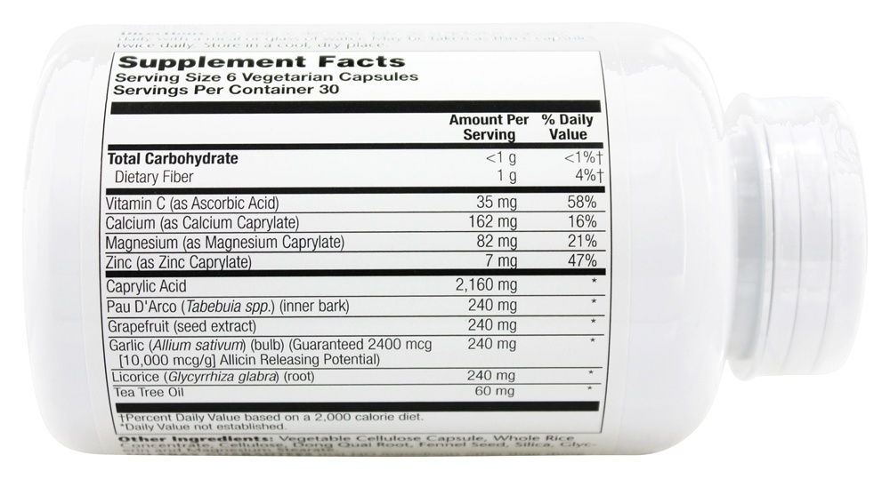 Comprar Levedura-Purificação - Cápsulas vegetarianas 180 Solaray - Imagem 3