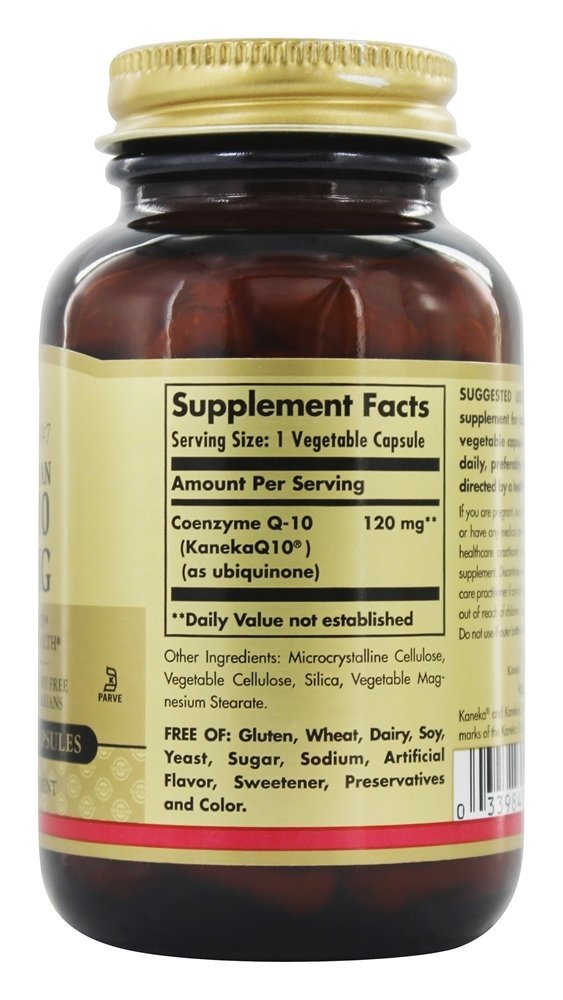 Comprar CoQ-10 120 mg. - Cápsulas vegetarianas 60 Solgar - Imagem 2