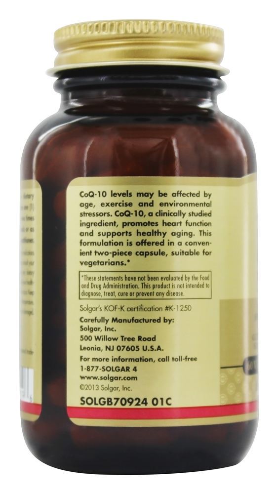 Comprar CoQ-10 120 mg. - Cápsulas vegetarianas 60 Solgar - Imagem 4