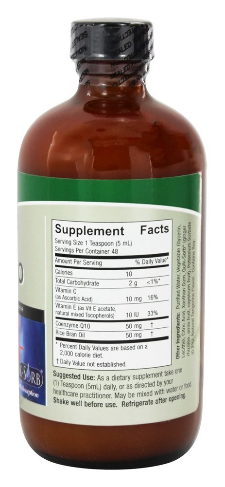 Comprar Co-Q10 Liquid Com Vitaminas C & E - 8 fl. oz. Nature's Answer - Imagem 2