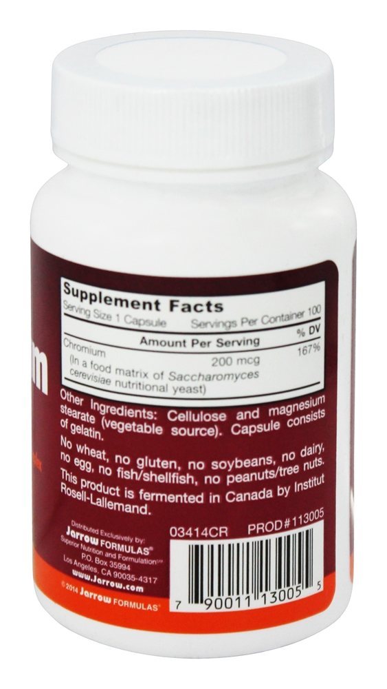 Comprar Chromium GTF 200 mcg. - Cápsulas 100 Jarrow Formulas - Imagem 2