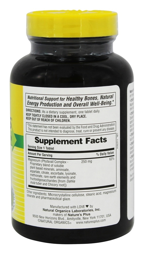 Comprar Dyno-Mins Magnésio 250 mg. - 90 Tablets Natures Plus - Imagem 2