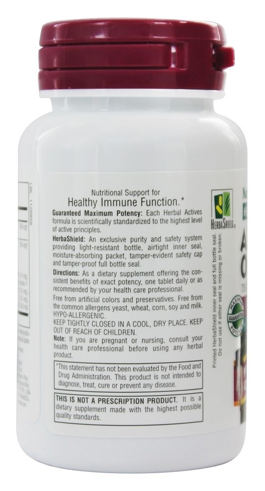 Comprar Folha de Azeite Ara-Larix de liberação prolongada Herbal Actives 750 mg. - 30 Tablets Natures Plus - Imagem 3
