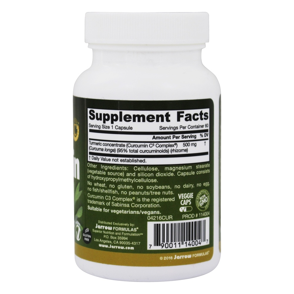 Comprar Curcumin-95 500 mg. - Cápsulas 60 Jarrow Formulas - Imagem 2