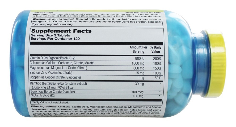 Comprar Cal Cavaquear Zinco Complexo - 360 Tablets Nature's Life - Imagem 2