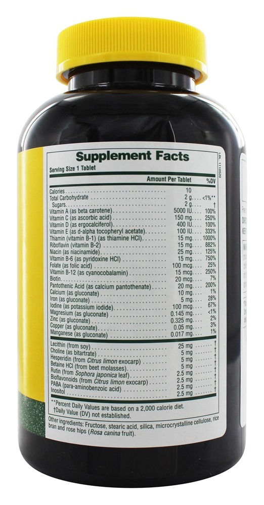 Comprar Sabor Natural Multi-Vitamina & Mineral Naturais de Abacaxi para Adultos - 180 comprimidos mastigáveis Natures Plus - Imagem 2