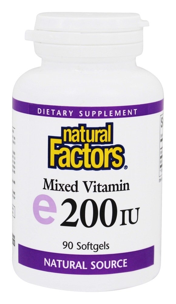 Comprar Mistura de Vitamina E 100% 200 UI - 90 Softgels Natural Factors