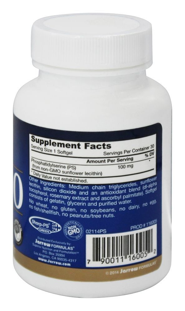 Comprar PS-100 Fosfatidilserina 100 mg. - 30 Softgels Jarrow Formulas - Imagem 2