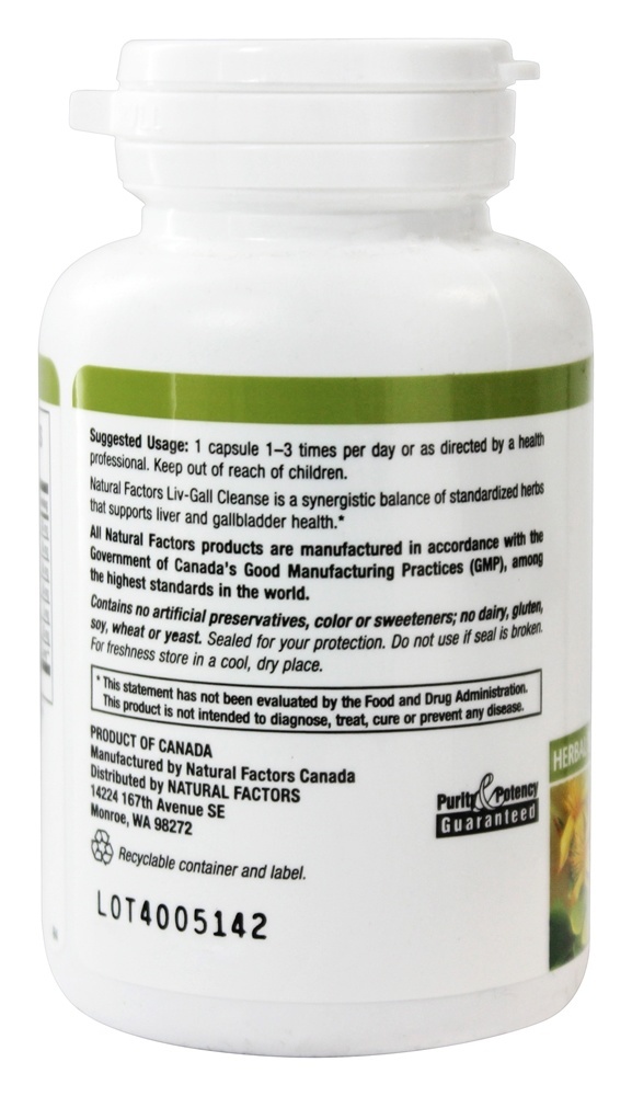 Comprar Liv-Gall Cleanse Formula - Cápsulas 90 Natural Factors - Imagem 3