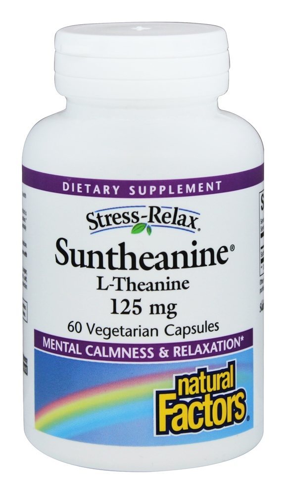Comprar Stress-Relax Suntheanine L-Theanine 125 mg. - 60 Cápsulas Vegetarianas Anteriormente L-Teanina Natural Factors
