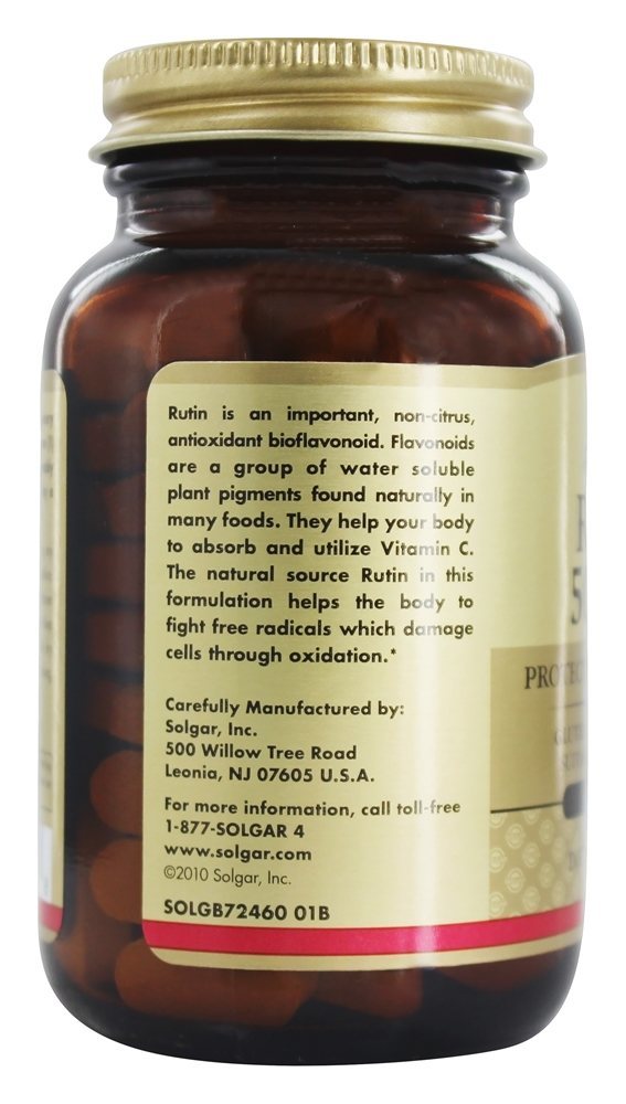 Comprar Rutina Bioflavonóide Protetor 500 mg. - 100 Tablets Solgar - Imagem 4