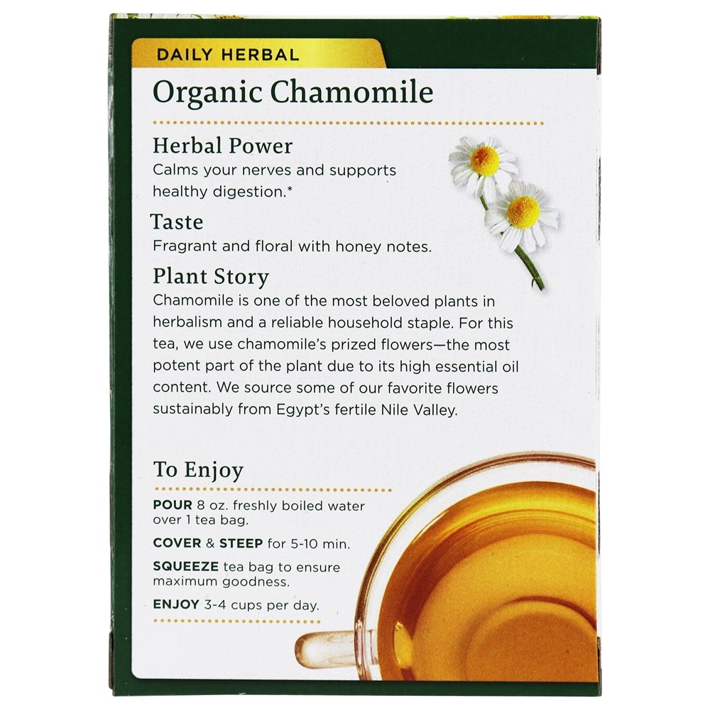 Comprar Original erval orgânico da camomila - 16 Saquinhos de Chá Traditional Medicinals - Imagem 3