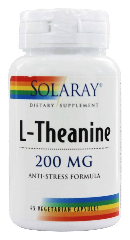 Comprar L-Teanina Fórmula Anti-Stress 200 mg. - Cápsulas vegetarianas 45 Solaray