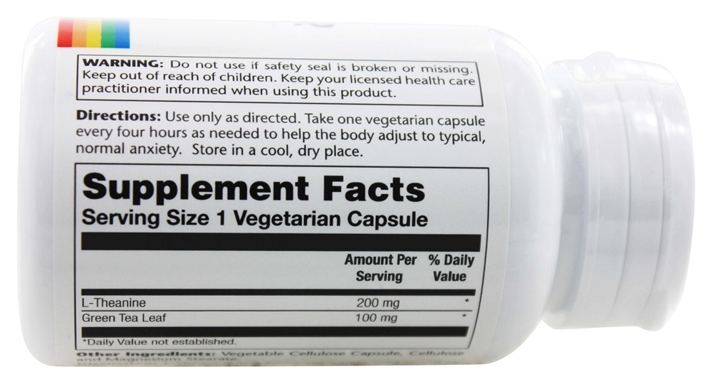 Comprar L-Teanina Fórmula Anti-Stress 200 mg. - Cápsulas vegetarianas 45 Solaray - Imagem 2