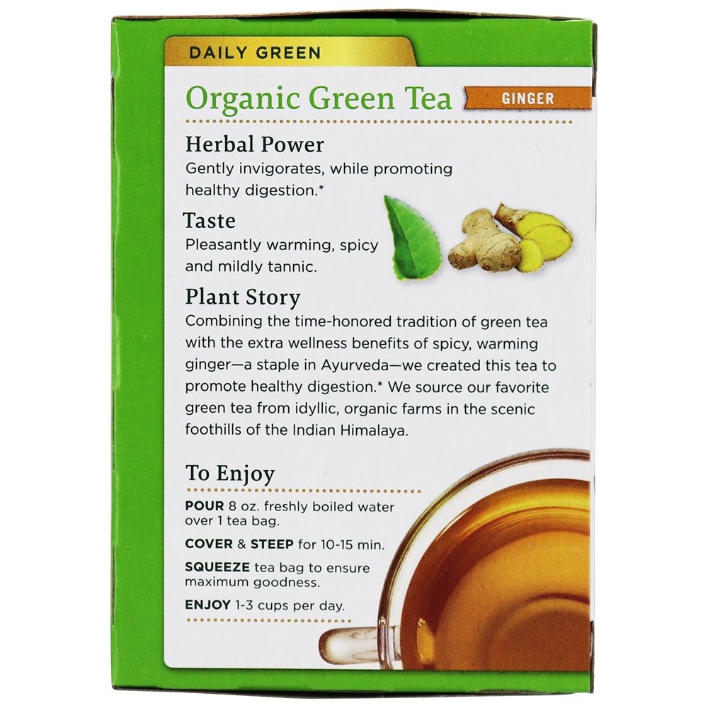 Comprar Gengibre Chá Verde Orgânico - 16 Saquinhos de Chá Traditional Medicinals - Imagem 3