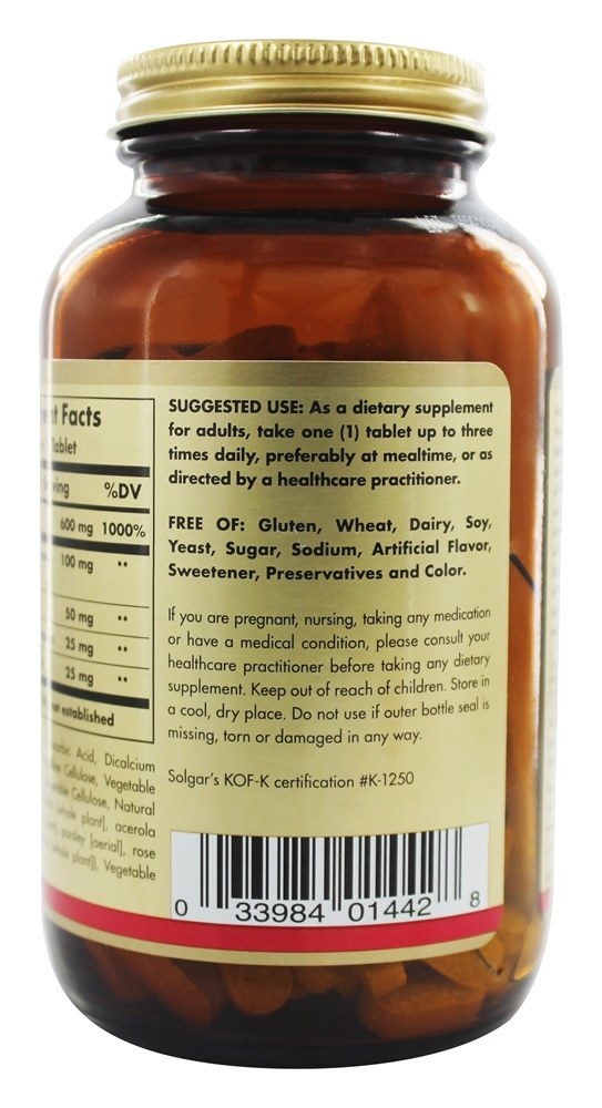 Comprar Hy-C (600 Mg Vitamina C Com 100 Mg Bioflavaoid) - 250 Tablets Solgar - Imagem 3