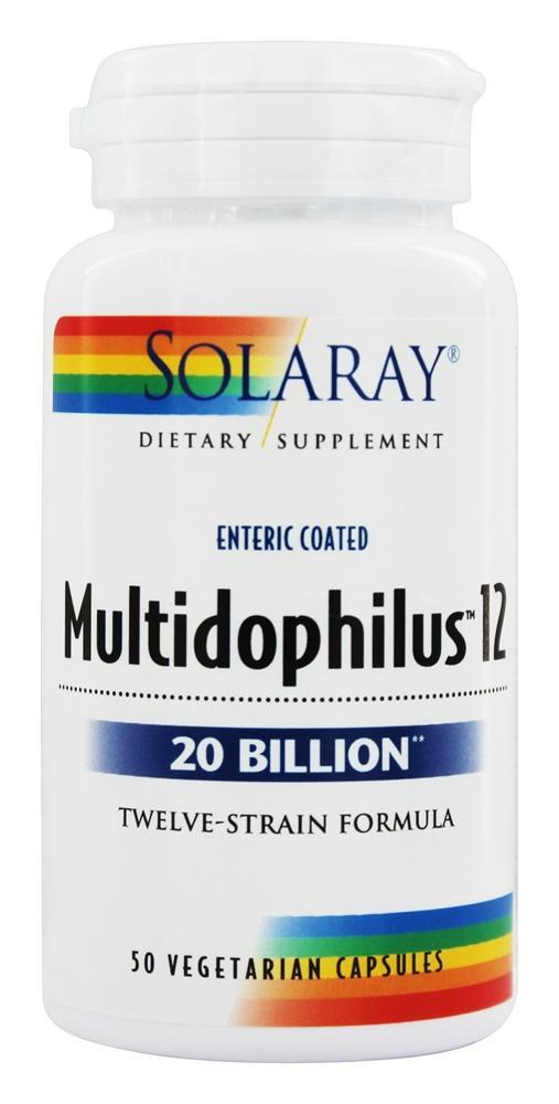 Comprar Multidophilus12 Fórmula de 12 Cepas Com 20 Bilhões de Organismos Vivos - Cápsulas vegetarianas 50 Solaray