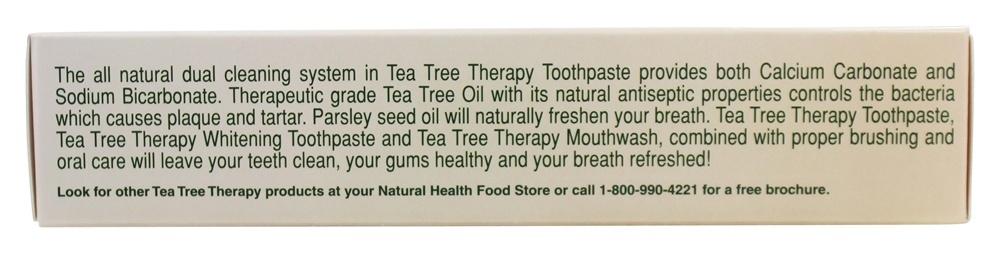 Comprar Toothpaste de árvore de chá com bicarbonato de sódio - 5 oz. Tea Tree Therapy - Imagem 3