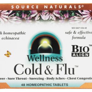Comprar Bem-estar frio e gripe com Echinacea homeopático - 48 Tablets Source Naturals