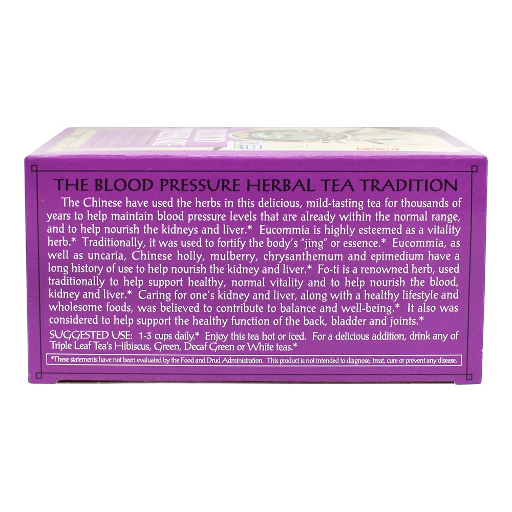Comprar Chá da pressão sanguínea - 20 Saquinhos de Chá Triple Leaf Tea - Imagem 3