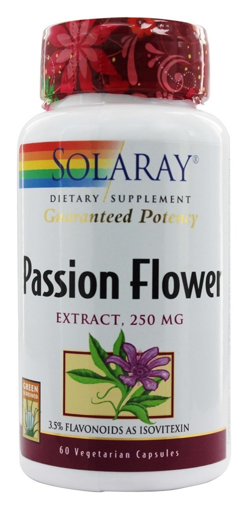 Comprar Potência Garantida Extrato de Flor de Maracujá 250 mg. - Cápsulas vegetarianas 60 Solaray
