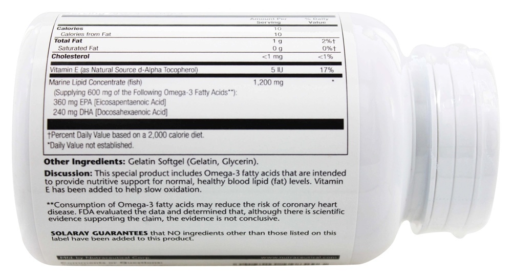Comprar Super purEPA 1200 mg. - 90 Softgels Solaray - Imagem 3