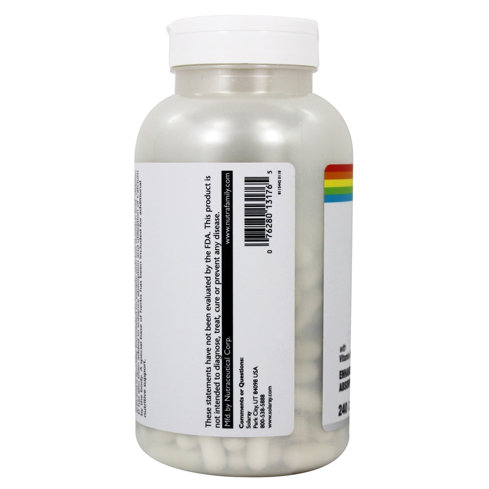 Comprar Citrato de cálcio com vitamina D3 - Cápsulas 240 Solaray - Imagem 3