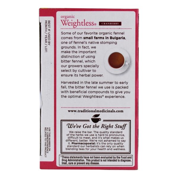 Comprar Erva Aromática Orgânica Weightless - 16 Saquinhos de Chá Traditional Medicinals - Imagem 4