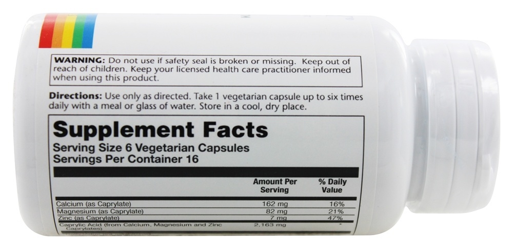 Comprar Capryl Sem Sódio & Sem Resina - Cápsulas vegetarianas 100 Solaray - Imagem 2