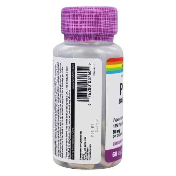 Comprar Garantido Potência Pygeum Africanum Extrair 50 mg. - Cápsulas 60 Solaray - Imagem 4