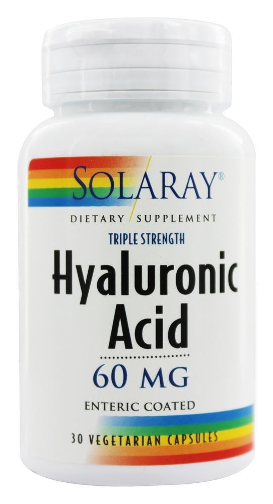 Comprar Ácido Hialurônico de Força Tripla 60 mg. - Cápsulas vegetarianas 30 Solaray