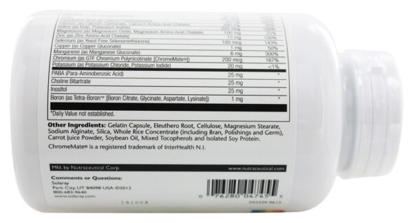 Comprar Duas vezes por dia Multi Energia Multi-Vita-Min Iron-Free - Cápsulas 120 Solaray - Imagem 4