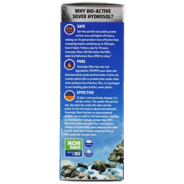 Comprar Conta-gotas de hidrossol prateado bioativo 10 Ppm - 4 fl. oz. Sovereign Silver - Imagem 5