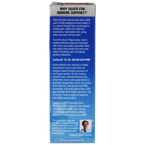 Comprar Conta-gotas de hidrossol prateado bioativo 10 Ppm - 2 fl. oz. Sovereign Silver - Imagem 4
