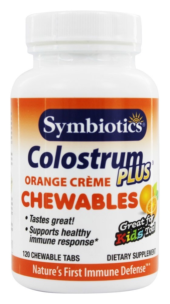 Comprar Colostro Plus Mastigável Laranja Creme - 120 comprimidos mastigáveis Symbiotics