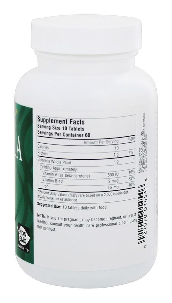Comprar Yaeyama Chlorella 200 mg. - 600 Tablets Source Naturals - Imagem 2