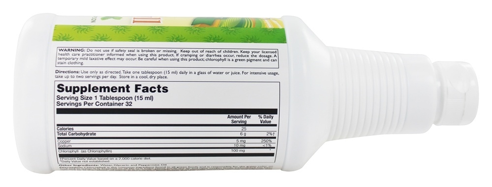 Comprar Clorofila Líquida Sabor Hortelã 100 mg. - 16.2 fl. oz. Sunny Green - Imagem 3