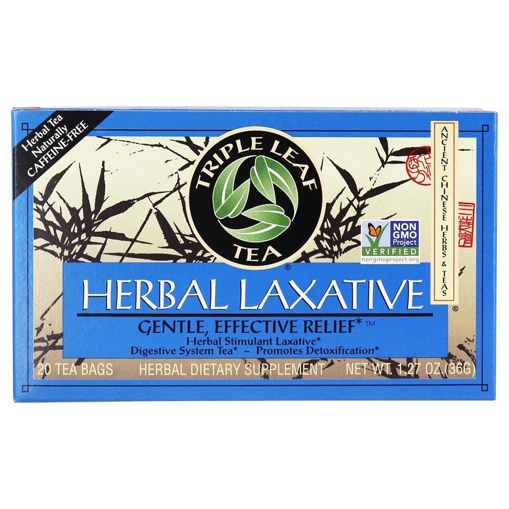 Comprar Chá Laxante de Ervas - 20 Saquinhos de Chá Triple Leaf Tea