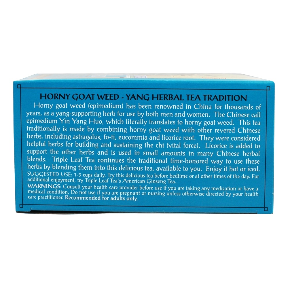 Comprar Chá de ervas daninhas de cabra - 20 Saquinhos de Chá Triple Leaf Tea - Imagem 3