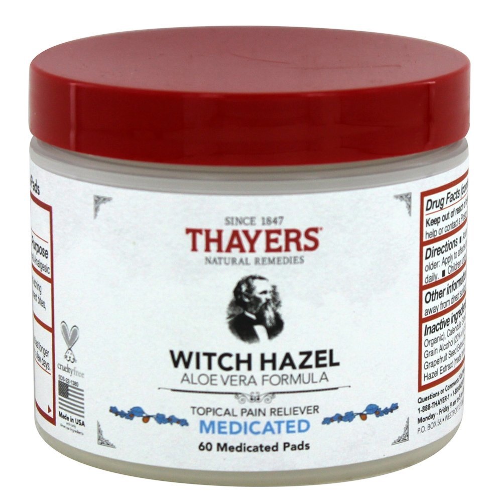 Comprar Almofadas Adstringentes Medicadas Superhazel com Aloe Vera - 60 Almofadas Thayers