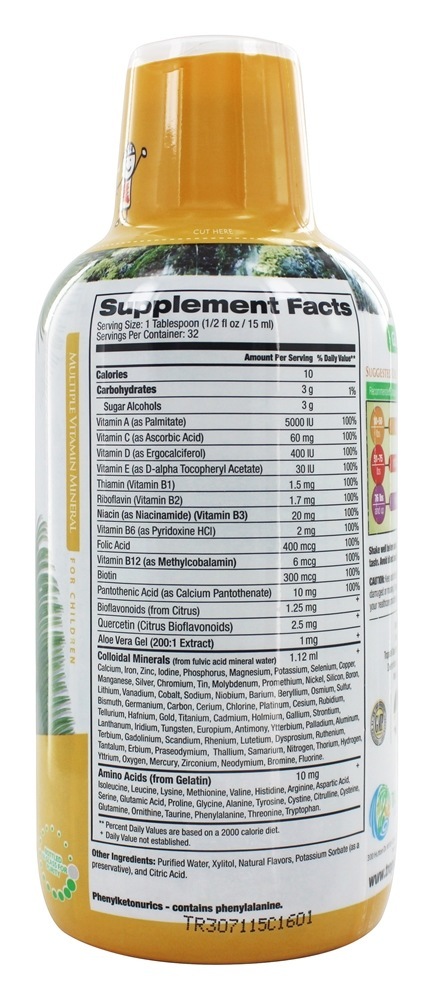 Comprar Mineral vitamínico múltiplo para crianças - 16 oz. Tropical Oasis - Imagem 2