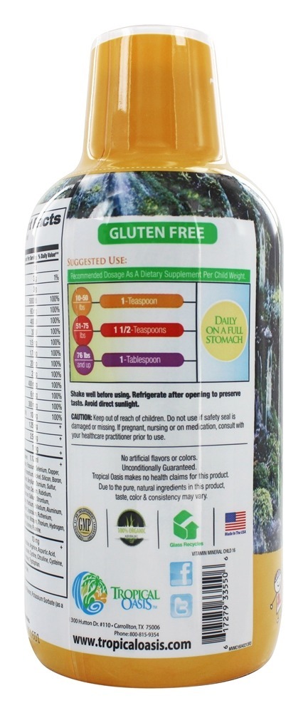Comprar Mineral vitamínico múltiplo para crianças - 16 oz. Tropical Oasis - Imagem 3