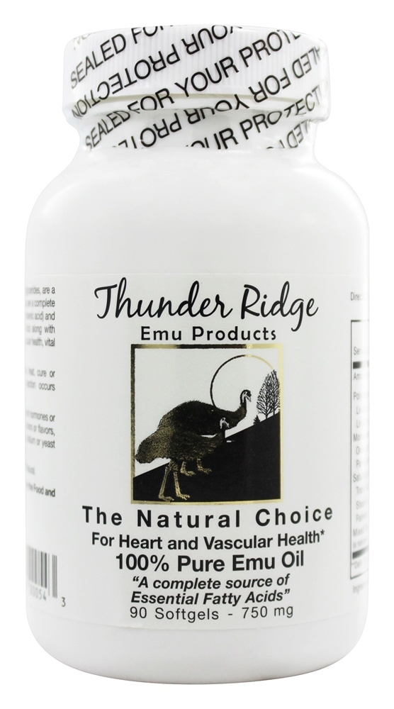Comprar 100 % Pure Tampões de Gel de Óleo EMU - 90 Softgels Thunder Ridge Emu Products