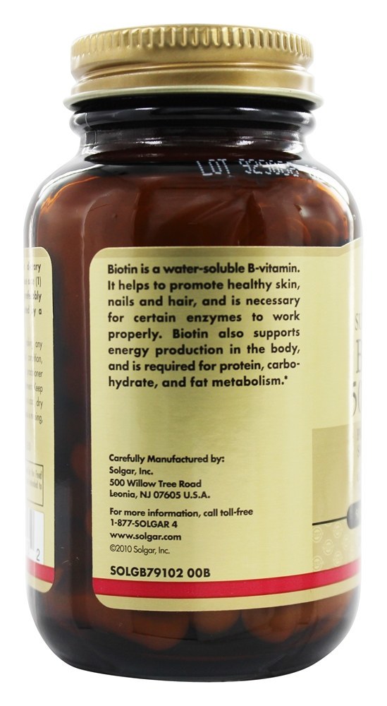 Comprar Biotina Super Potente 5000 mcg. - Cápsulas vegetarianas 50 Solgar - Imagem 4
