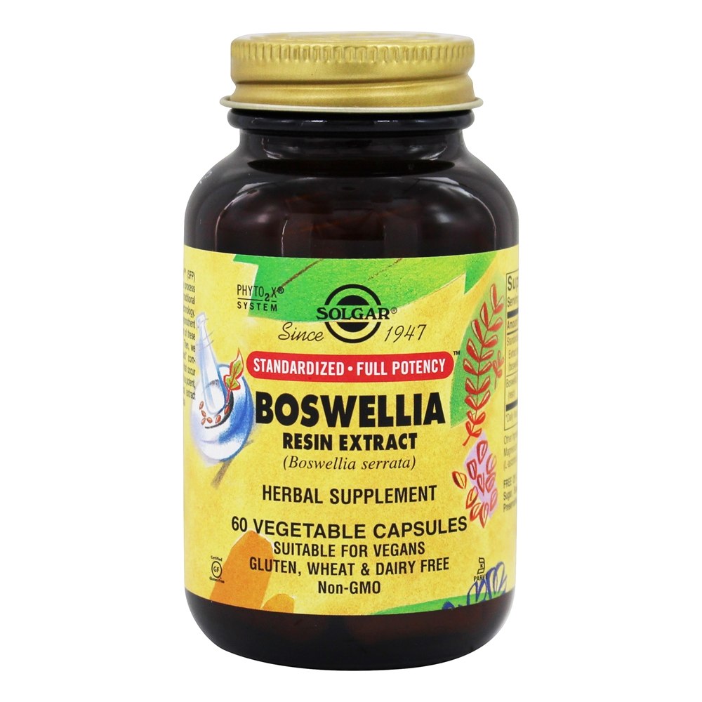 Comprar Extrato de Resina Boswellia - Cápsulas vegetarianas 60 Solgar