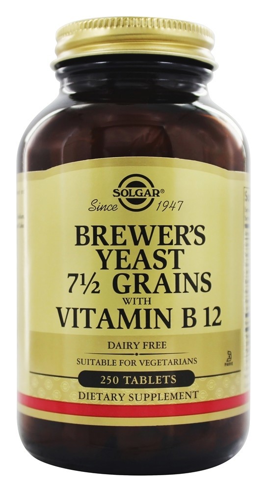 Comprar Levedura de Cerveja 7 1 / 2 Grãos - 250 Tablets Solgar